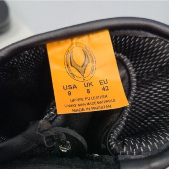 Vulcan Performance Black Motorcycle Moto Riding Side Zip Boots Men's size 9 US - Picture 7 of 7